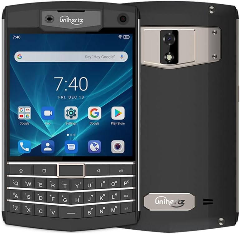 Unihertz Titan 6GB+128GB, Rugged QWERTY Smartphone, Android 9.0 Unlocked Smart Phone, Black
