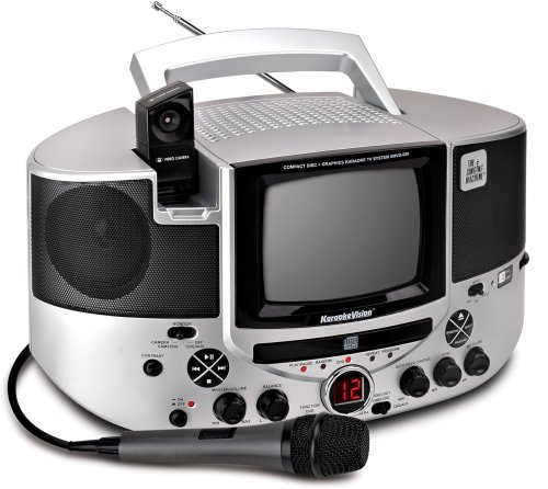 Singing Machine SMVG-620 CD+G Karaoke System with Camera and 5.5 TV Monitor
