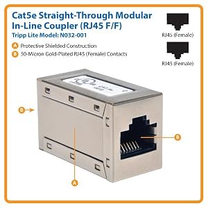 Tripp Lite N031-050 Cat5e RJ45 Modular Connector, Stranded, 50 Pack