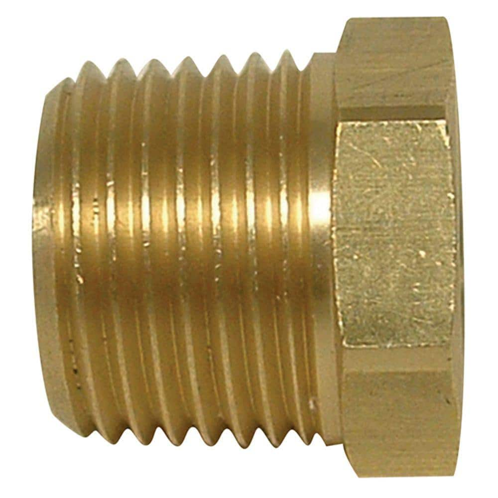 Watts 1/2 In. X 3/8 In. Brass MIP X FIP Bushing