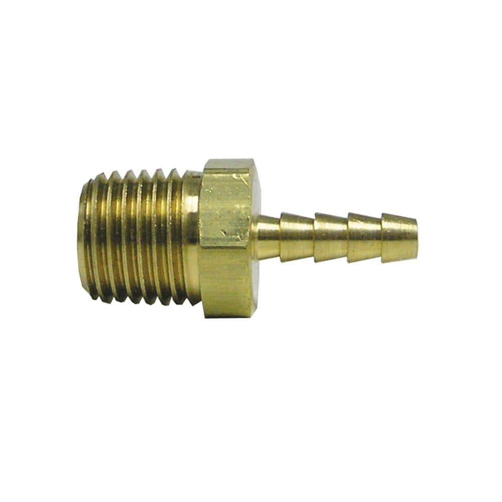 Sioux Chief Hose Barb - Brass - 3/8" x 1/4" - Barb x MIP 903-41161001