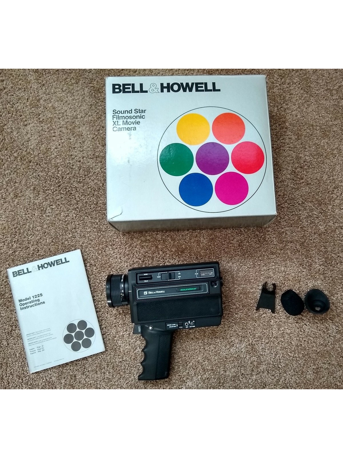 Bell & Howell Sound Star Filmosonic XL Movie Camera as is ~