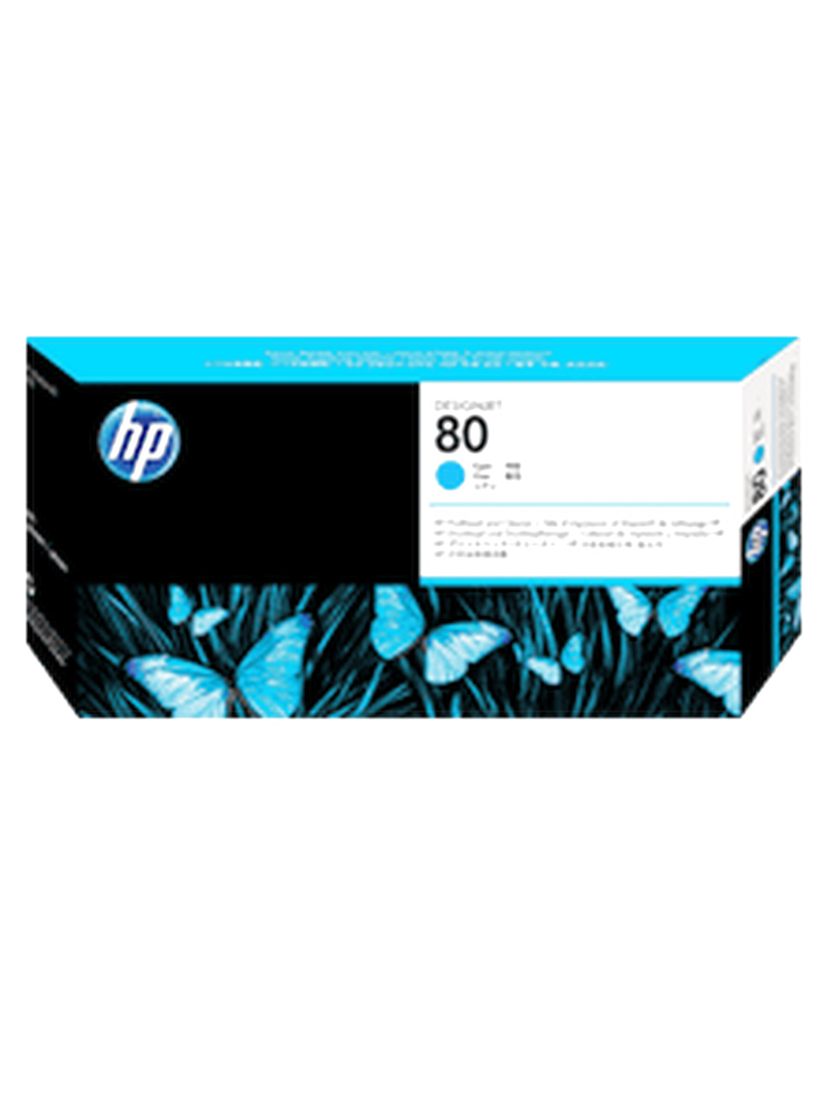 HP C4821A No. 80 Printhead And Cleaner - Cyan