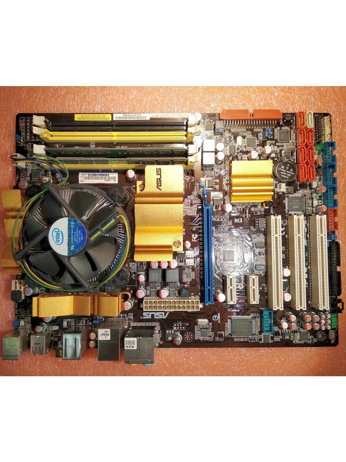 ASUS P5Q Green LGA 775 Motherboard + Core2duo E8500 3GHz CPU *