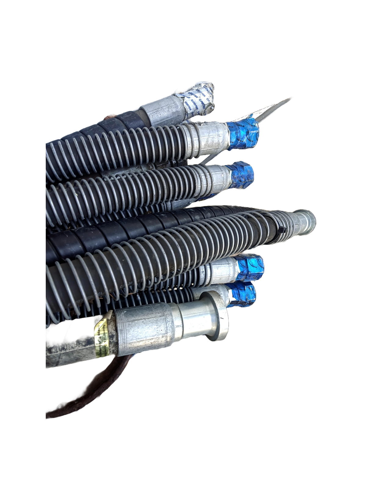 Lot of  11 PIRTEK 5000-PSI Hydraulic Hoses CAT