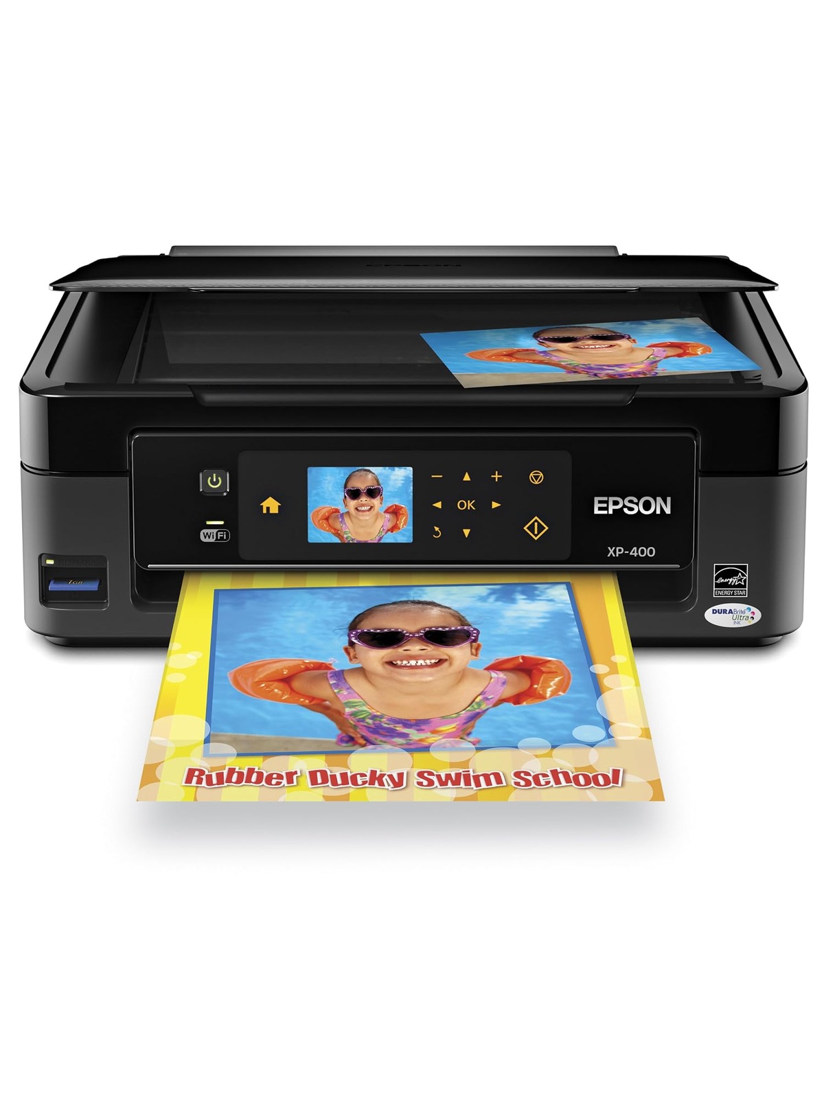Epson Expression Home XP-400 Wireless All-in-One Color Inkjet Printer, Copier, S