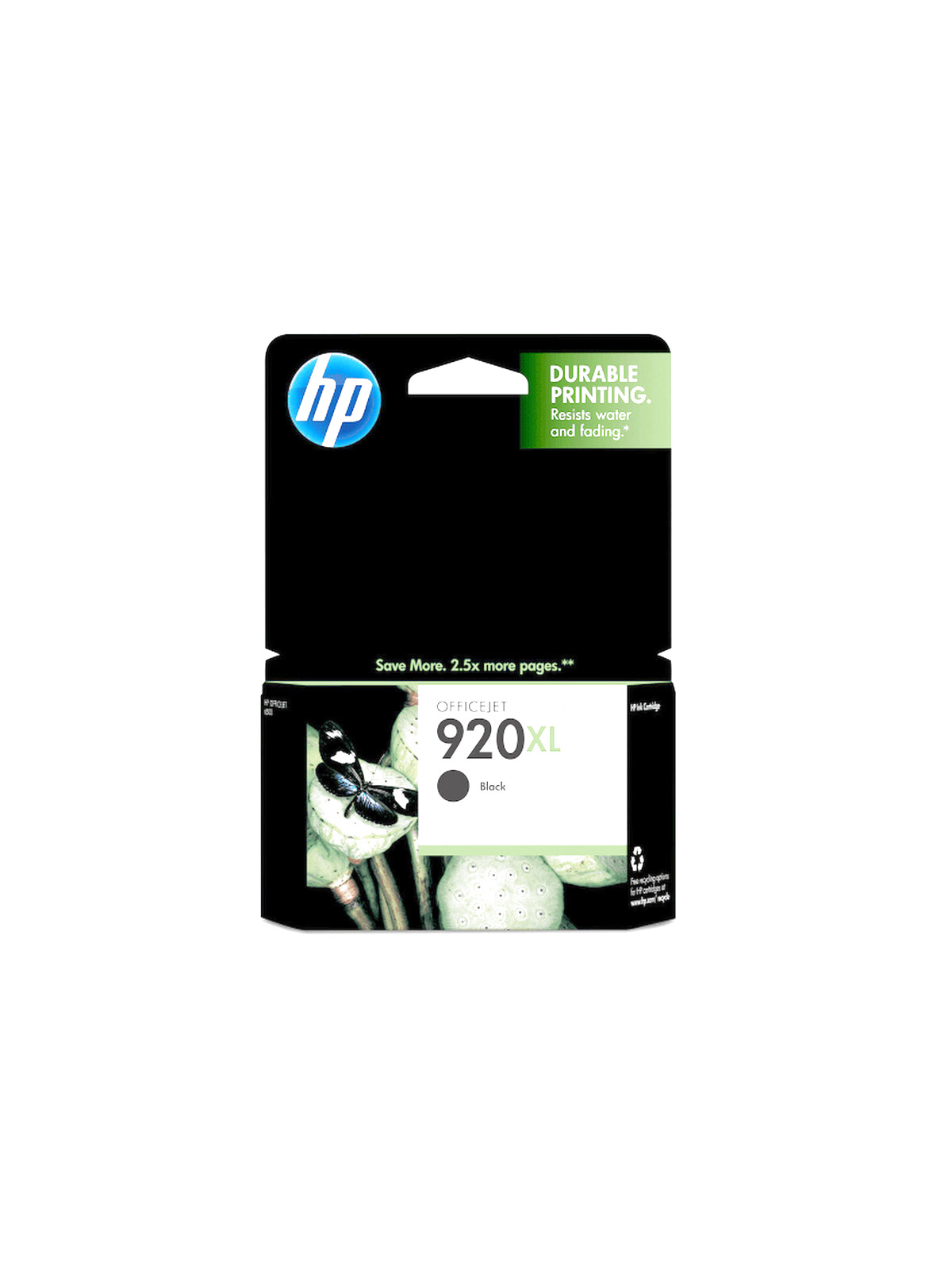 HP 920XL High-Yield Black Original Ink Cartridge  ~1 200 Pages  (CD975AN#140)