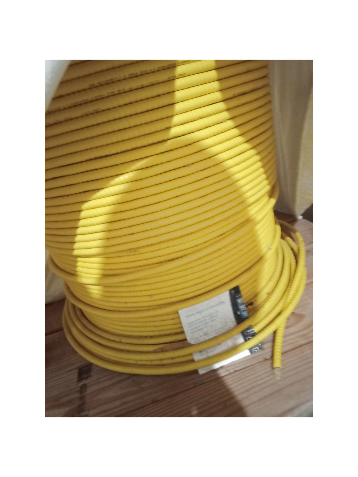AMP NETCONNECT 6-Fiber Singlemode Plenum Cable ARMORED fiber spool