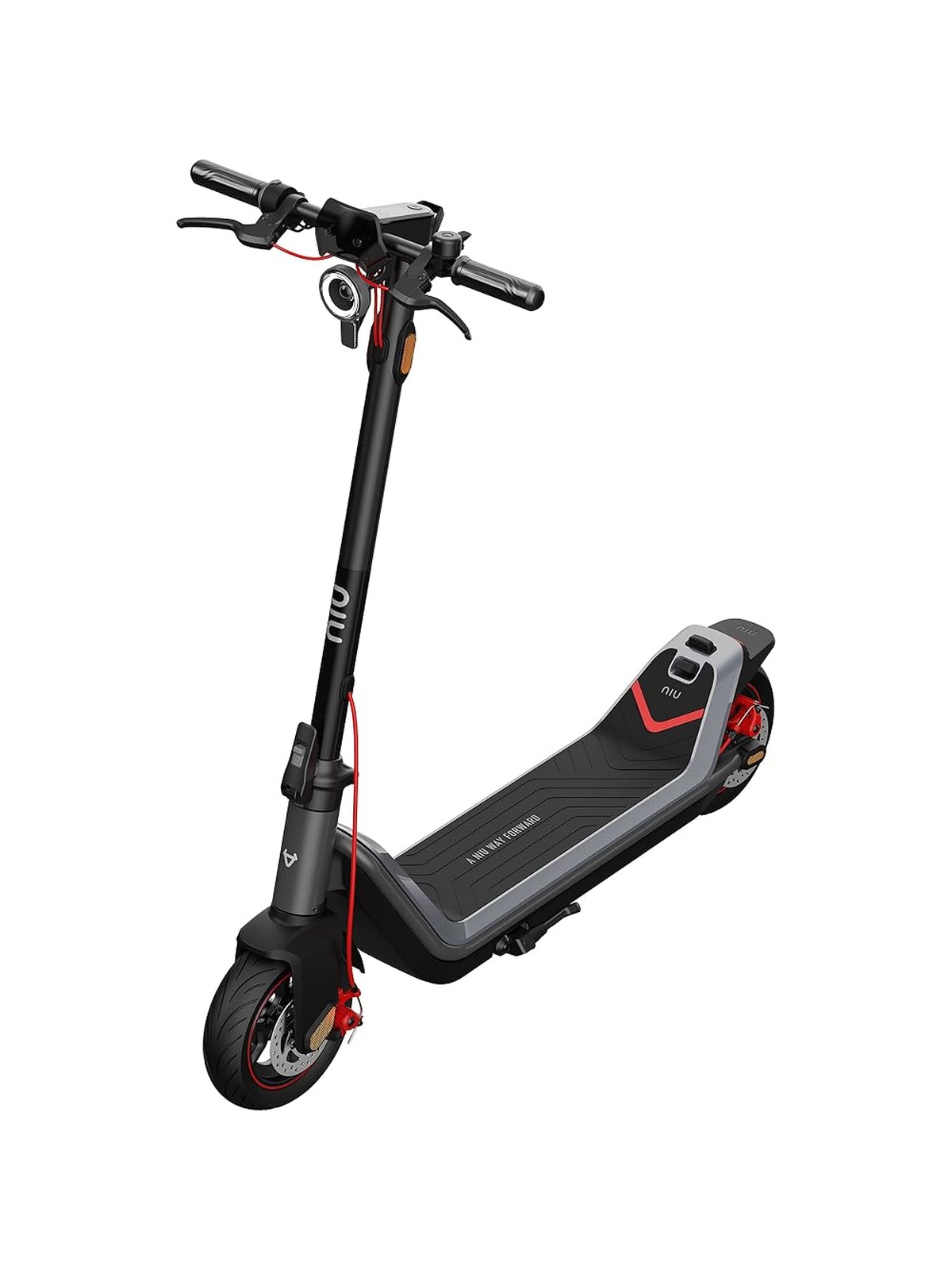 NIU Electric Scooter for Adults - 700W Max Power, 31 Miles Long Range, Max Speed 20MPH, Triple Braking System, Wider Deck, 9.5'' Tubeless Fat Tires, Portable Folding KQi3 Pro E Scooter, UL Certified