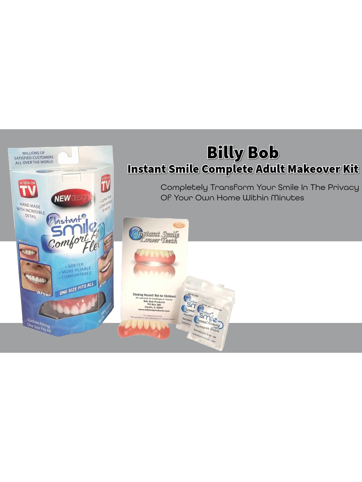 Instant Smile Complete Adult Makeover Kit! Fix Your Smile At Home Within Minutes!