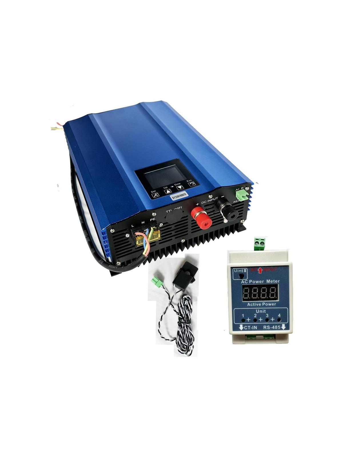 Y&H 2000W Grid Tie Inverter Power Limiter LCD Display DC50-90V Solar Input AC185-265V Output SUN-2000GTIL2-H