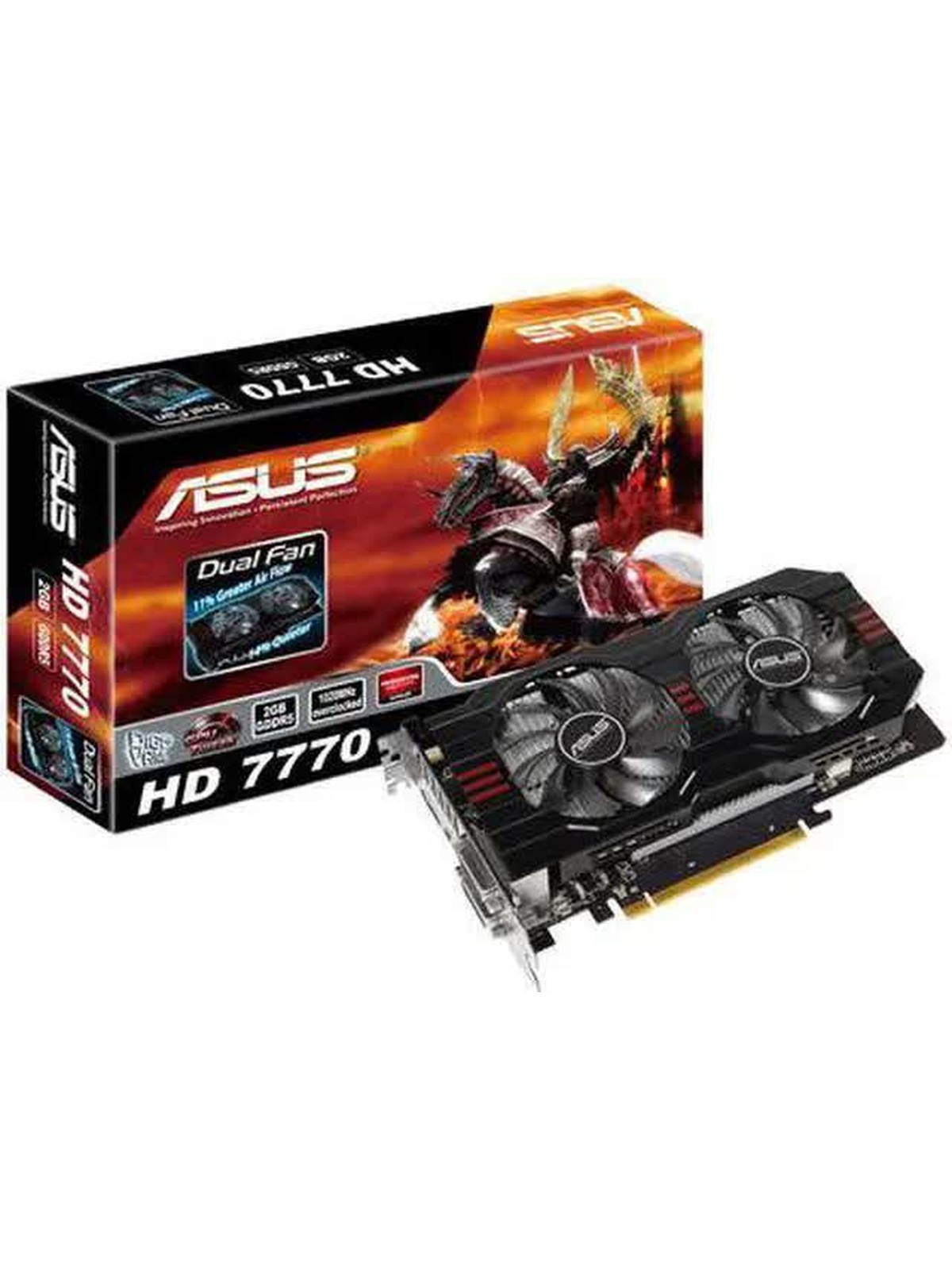 Asus HD7770-2GD5 AMD Radeon HD 7770 2GB GDDR5 2DVI/HDMI/DisplayPort PCI-Express Video Card