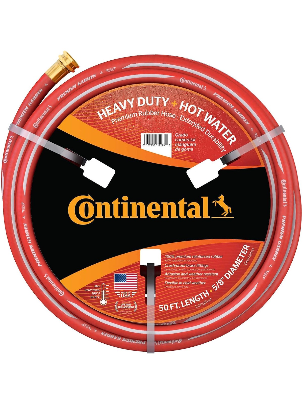 Continental ContiTech Red Hot Water Heavy Duty Garden Hose, 5/8"