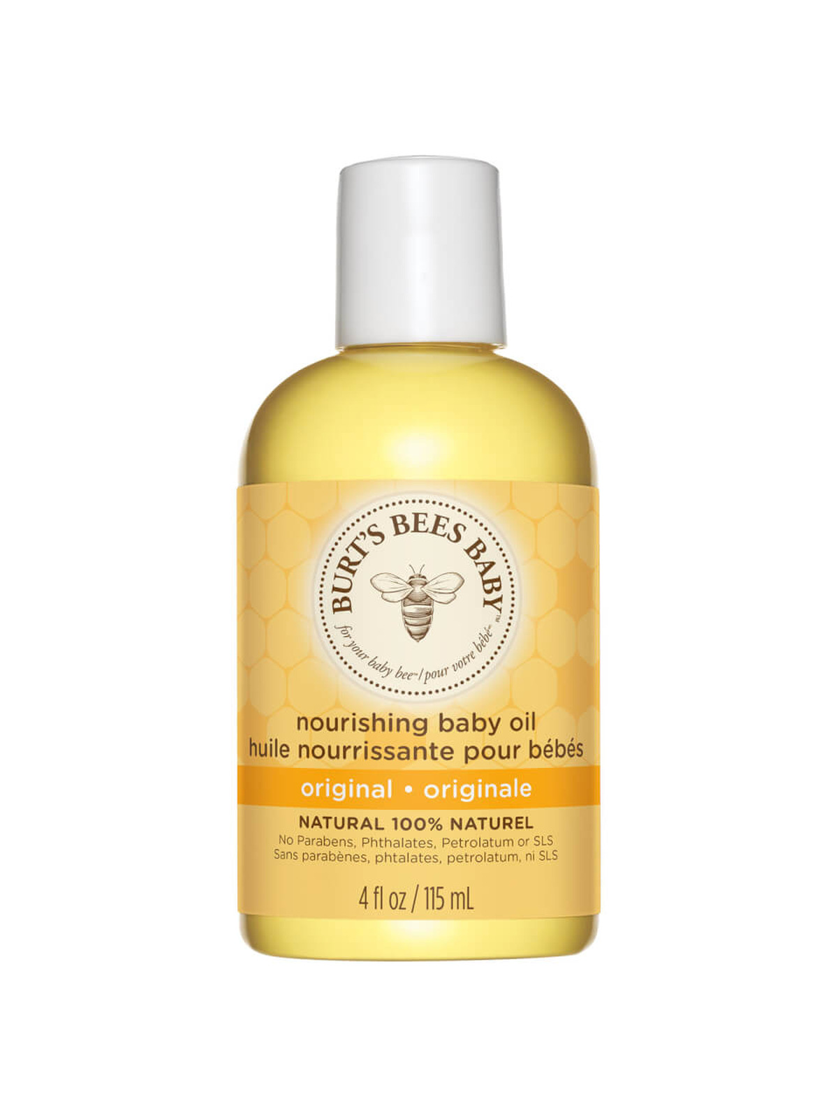 Burt's Bees - Baby Bee Nourishing Baby Oil, 4-Ounce Bottles