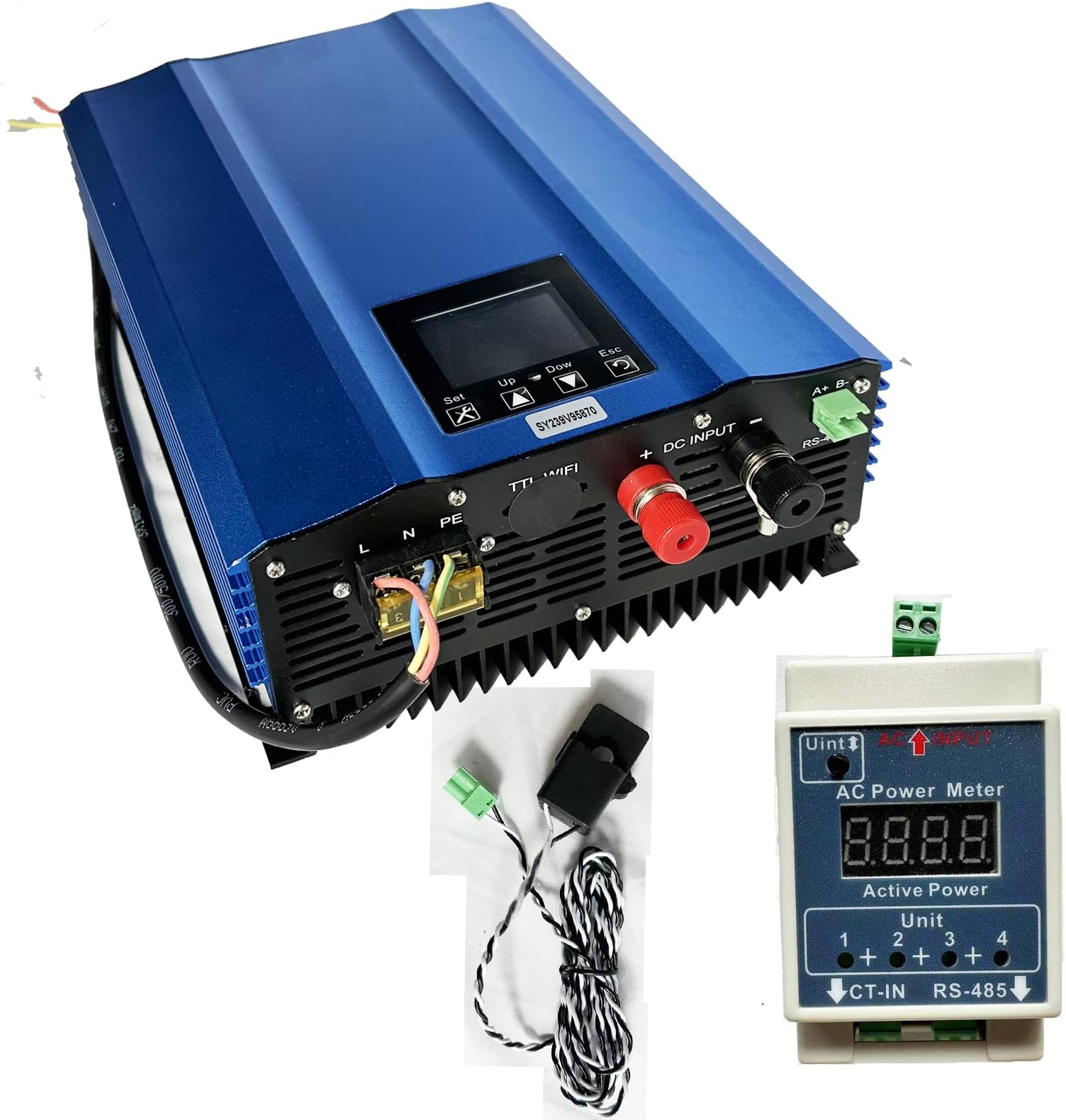 Y&H 2000W Grid Tie Inverter Power Limiter LCD Display DC50-90V Solar Input AC185-265V Output SUN-2000GTIL2-H