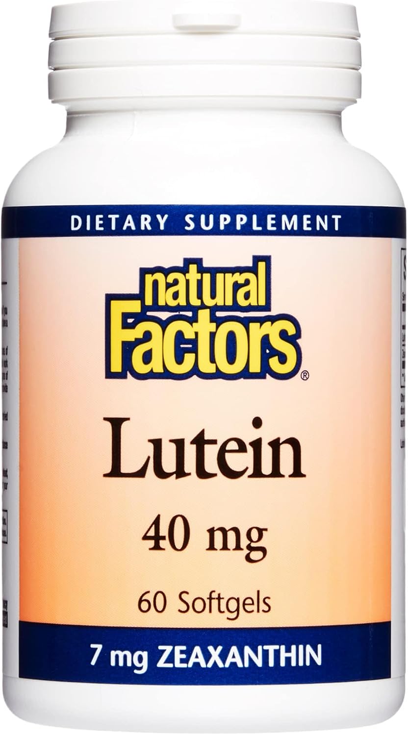 Natural Factors Lutein 40mg - 60 Softgels, Supports Eye Health