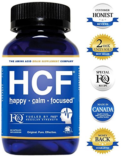 HCF Brain Supplement. Helps Improve Memory. Increase Focus & Attention. Enhance Mental Clarity & Alertness. Boost Mood & Support Calm & Happy Feelings. FQ is Different. (90 Count)