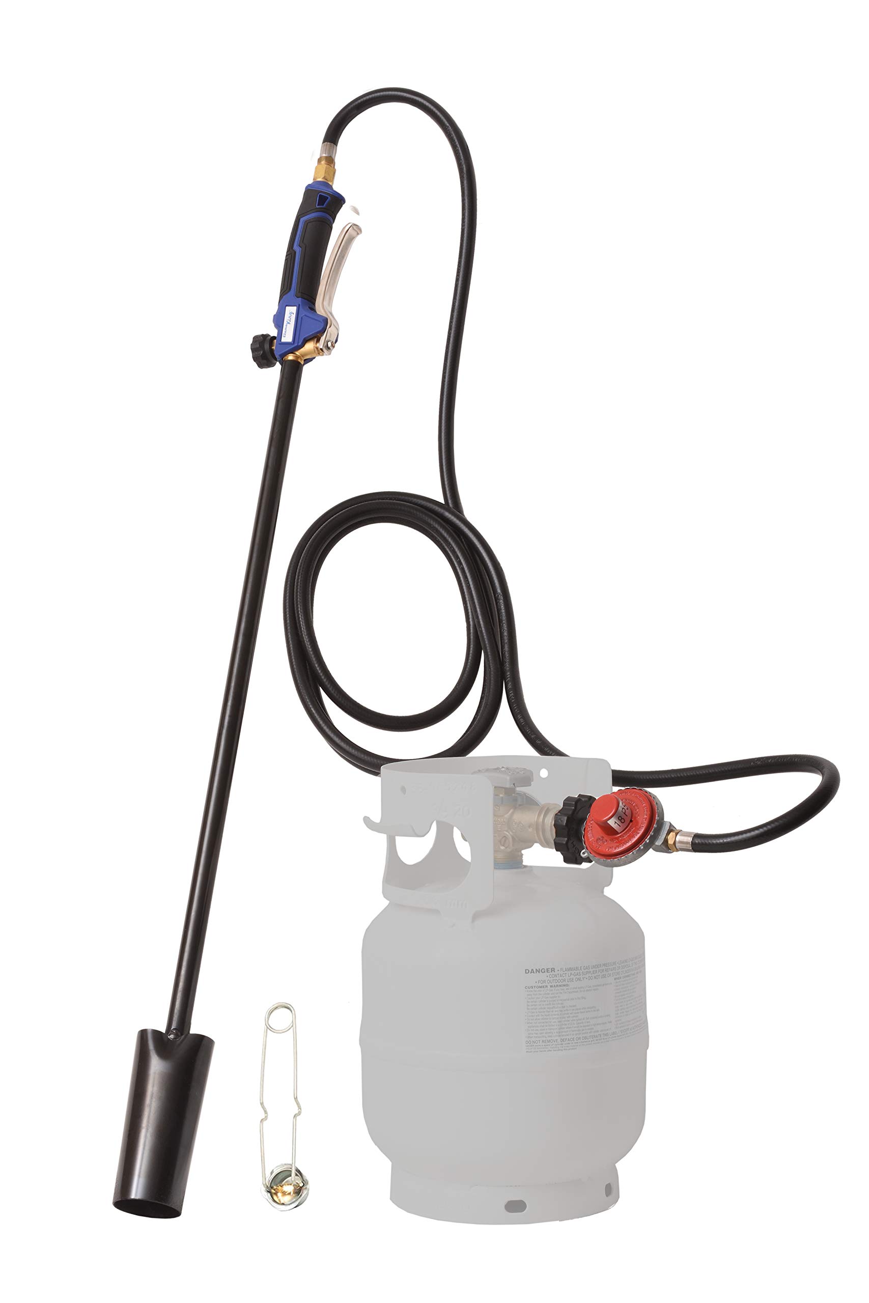 Flame King YSNPQ1000T Heavy Duty 100,000 BTU Propane Torch Weed Burner, 100K, Black