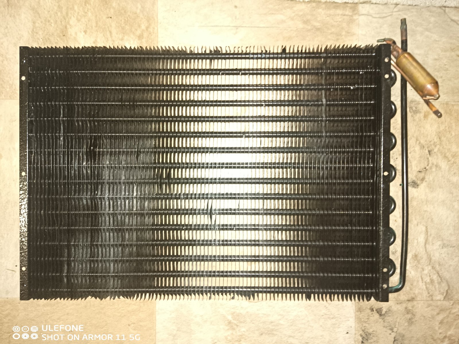 Black Wire-Tube Condenser Coil / HVAC Radiator with Filter Drier
