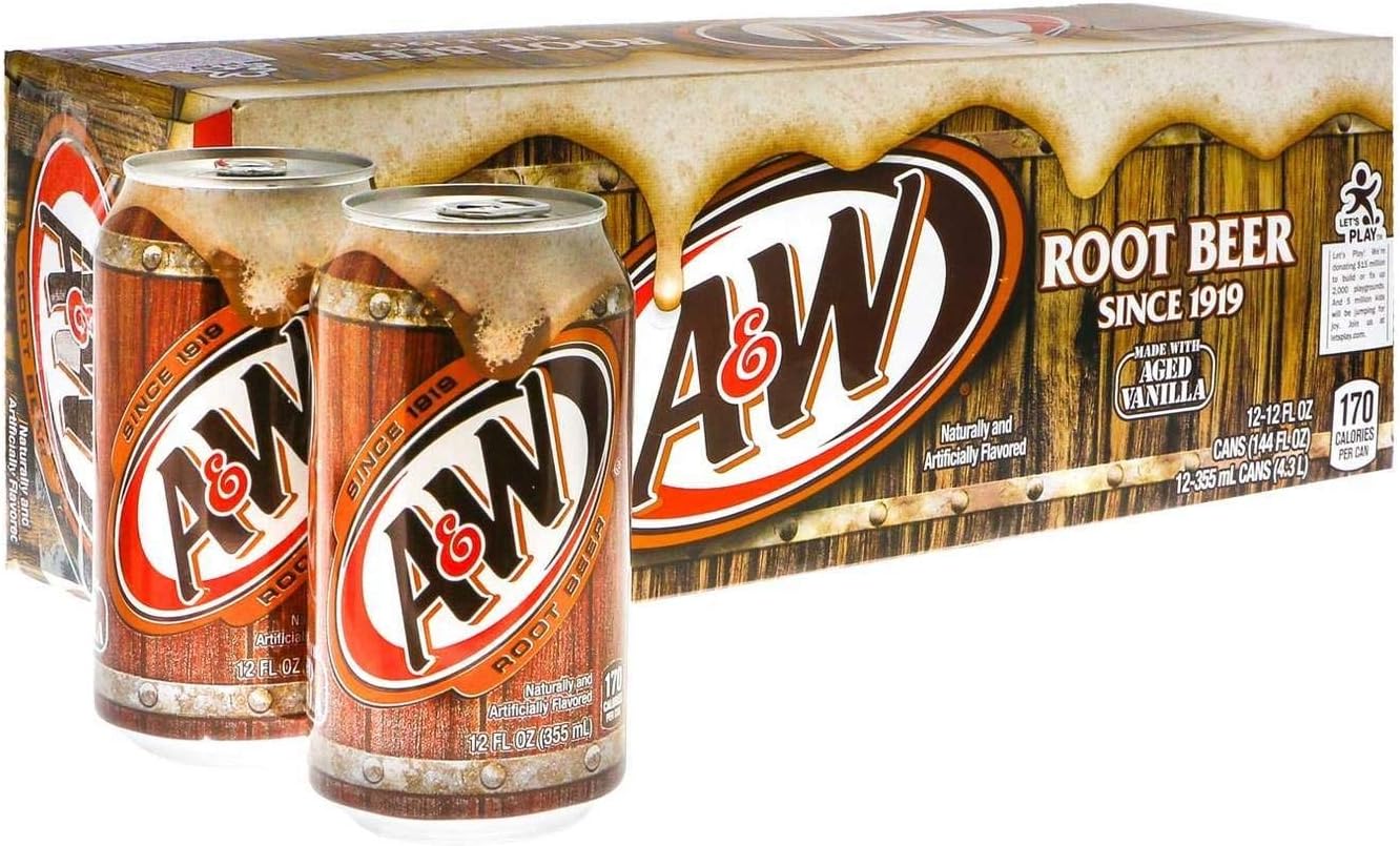 A&W Root Beer 355mL Cans, 12 Pack