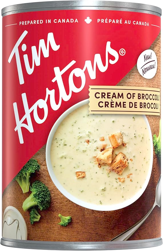 Tim Hortons Cream of Broccoli Soup, Ready-to-Serve, 540mL Can
