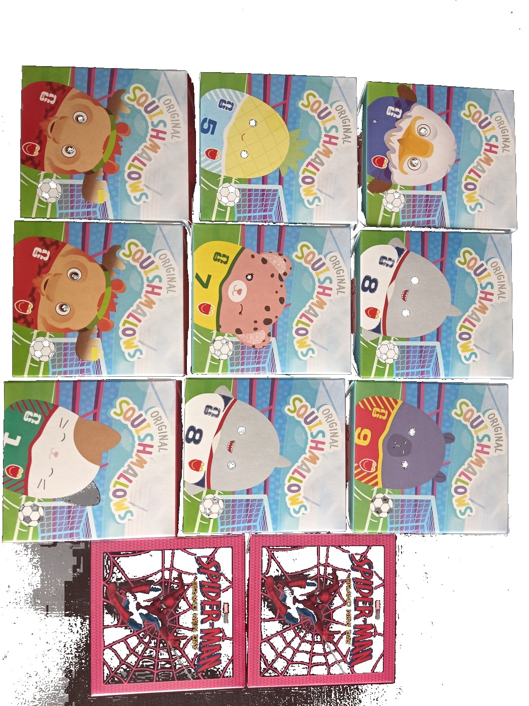 Lot 11 Sealed Happy Meal Toys FIFA WC26 Squishmallows 9 + Spider-Man Brand New Day 2