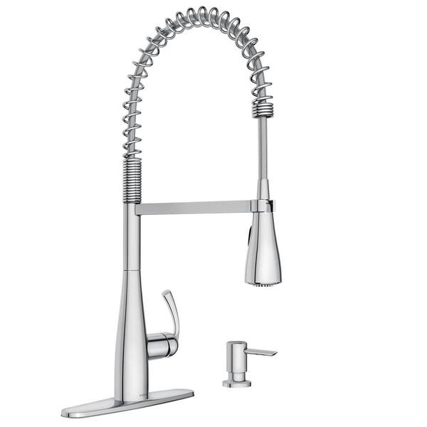 Essie Single-Handle Pre-Rinse Spring Pulldown Sprayer Kitchen Fa