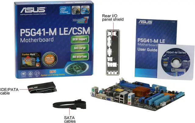 ASUS P5G41-M LE/CSM LGA 775 Intel G41 Micro ATX Intel Motherboard!