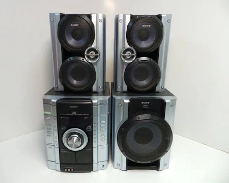 Sony MHC-GX450 3-Disc CD Shelf System with Game Sync (Discontinued by Manufacturer)
